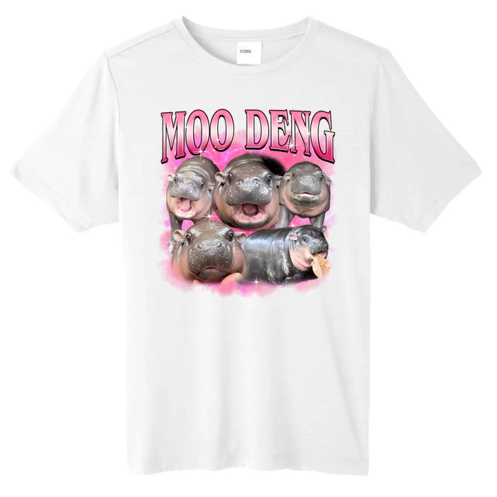 Pink Moo Deng Meme Hippo Funny ChromaSoft Performance T-Shirt