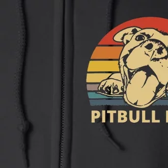 Pitbull Mom design for Pitbull and Pibble Moms Full Zip Hoodie