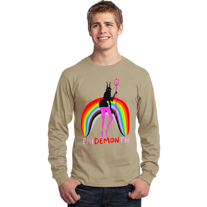 Pride Month Demon Pridemonth Demon Rainbow Cool Pride Month Tall Long Sleeve T-Shirt