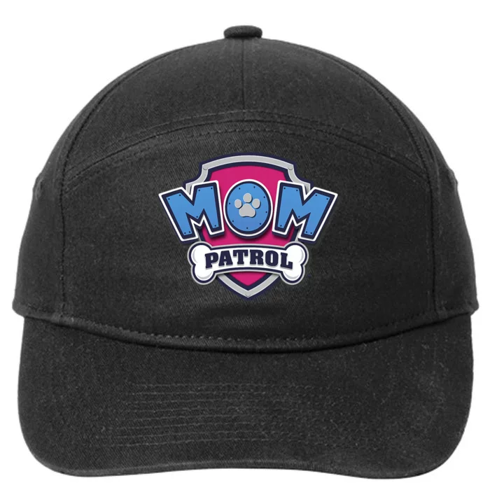 Patrol Mothers Day Mom Patrol Badge 7-Panel Snapback Hat