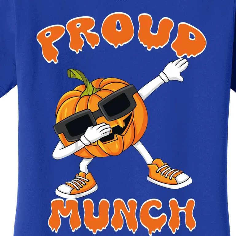 Proud Munch Dabbing Dancing Pumpkin Cool Halloween Pajamas Gift Women's T-Shirt