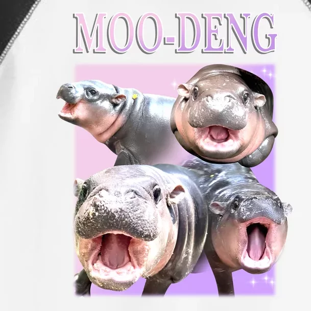 Purple Moo Deng Meme Hippo Funny Toddler Fine Jersey T-Shirt