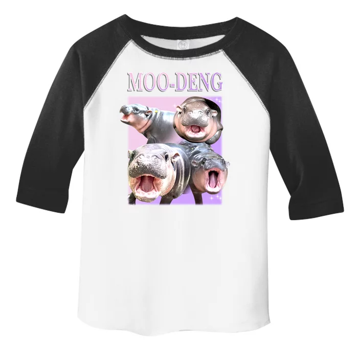 Purple Moo Deng Meme Hippo Funny Toddler Fine Jersey T-Shirt