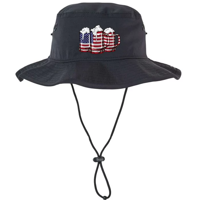 Patriotic Memorial Day Usa American Flag Legacy Cool Fit Booney Bucket Hat