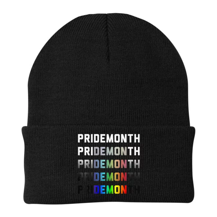 Pride Month Demon Cool Pride month Demon Premium Knit Cap Winter Beanie