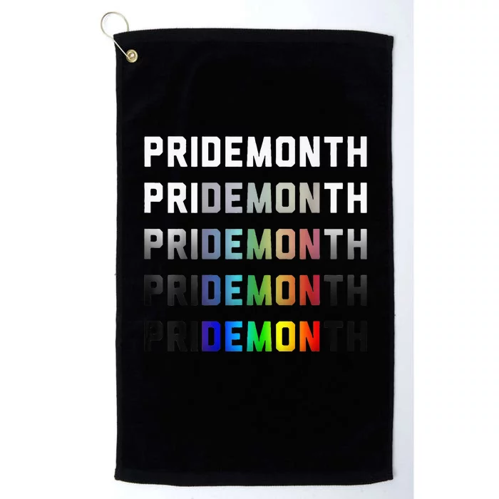 Pride Month Demon Cool Pride month Demon Premium Platinum Collection Golf Towel