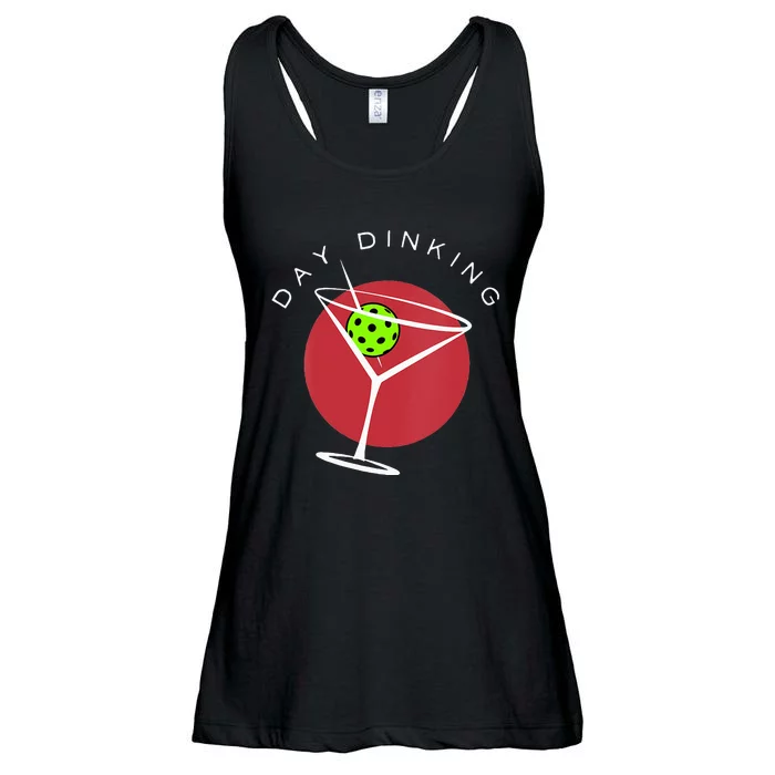 Pickleball Martini Day Drinking Athlete Coach Sports Lover Ladies Essential Flowy Tank