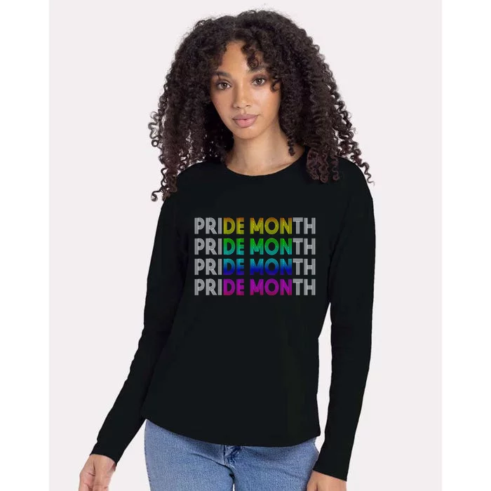 Pride Month Demon Womens Cotton Relaxed Long Sleeve T-Shirt