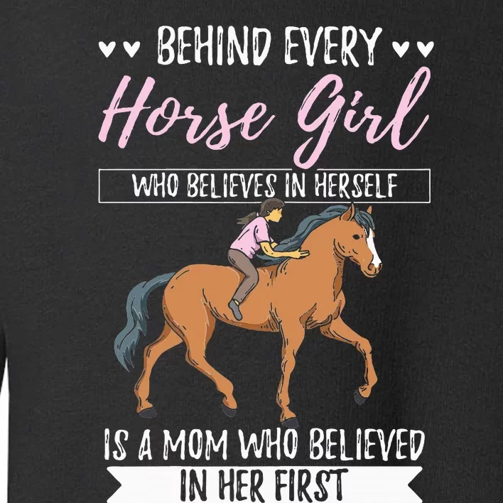 Proud Mama Daughter At Equestrian Horses Hobby Mommy Toddler Sweatshirt