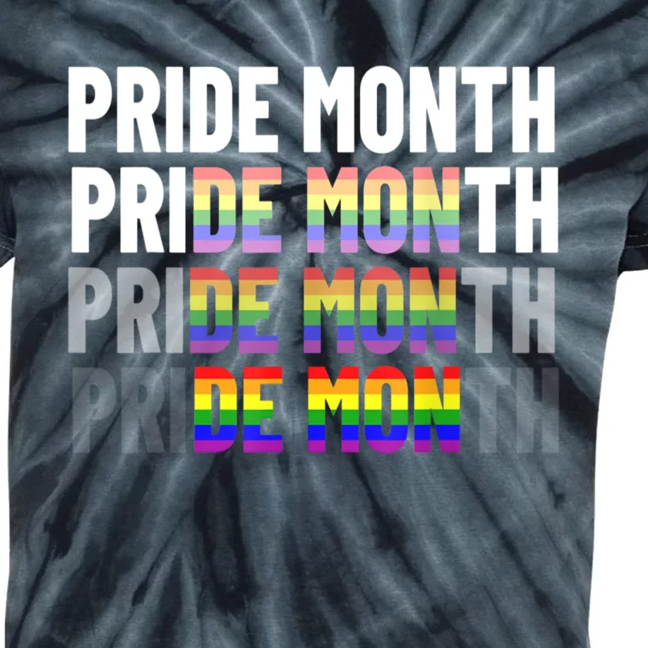 Pride Month Demon Kids Tie-Dye T-Shirt