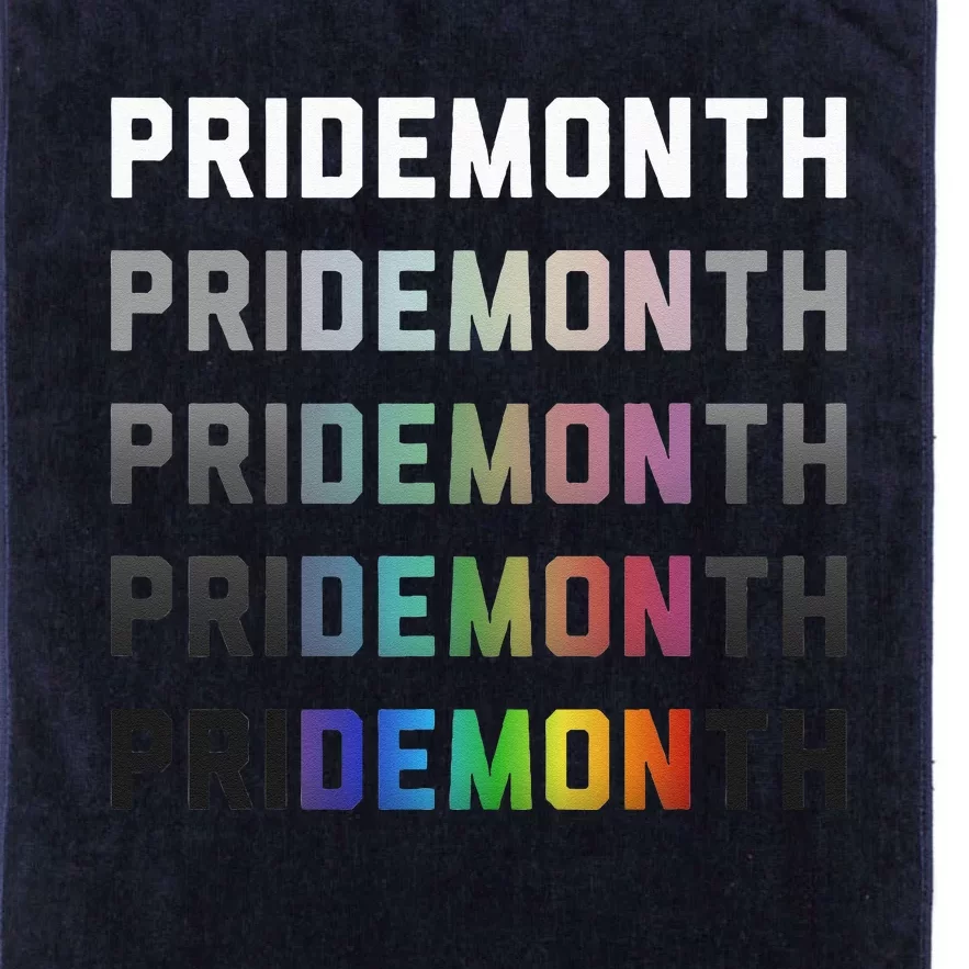 Pride Month Demon Funny Pride Month Demon Platinum Collection Golf Towel