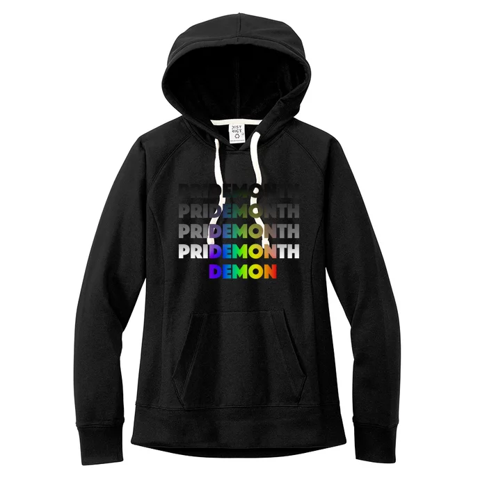 Pride Month Demon Women's Fleece Hoodie