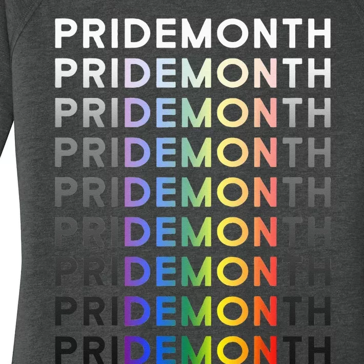 Pride Month Demon Pridemonth Demon Women's Perfect Tri Tunic Long Sleeve Shirt