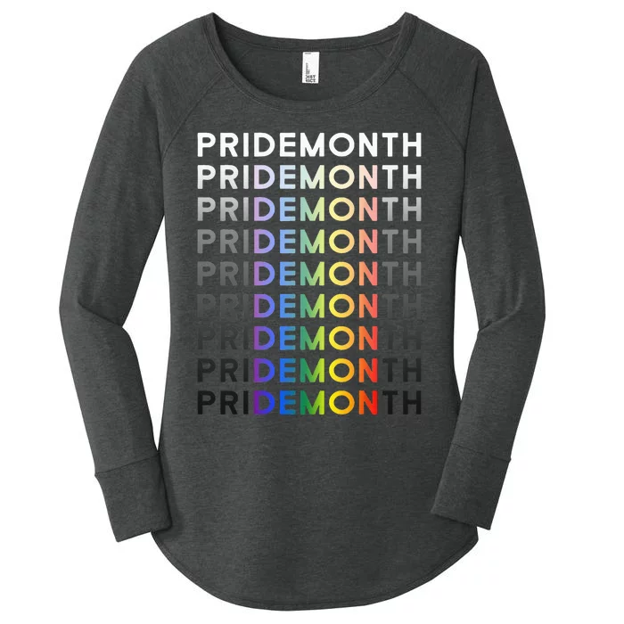 Pride Month Demon Pridemonth Demon Women's Perfect Tri Tunic Long Sleeve Shirt