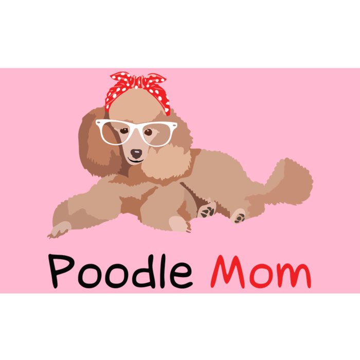 Poodle Mom Dog Bandana Pet Lover Gift Women Poodle Bumper Sticker