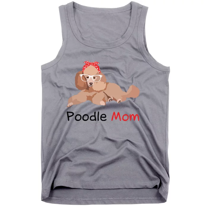 Poodle Mom Dog Bandana Pet Lover Gift Women Poodle Tank Top