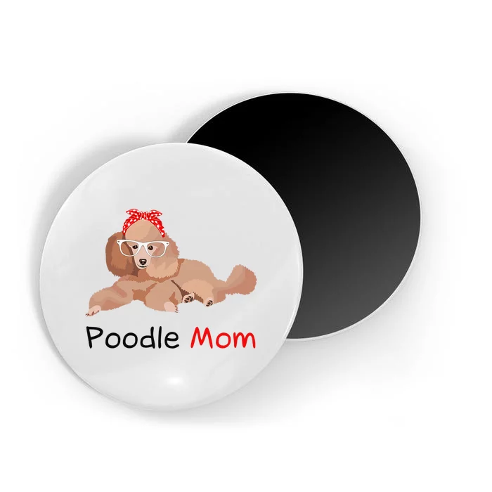 Poodle Mom Dog Bandana Pet Lover Gift Wo Poodle Magnet