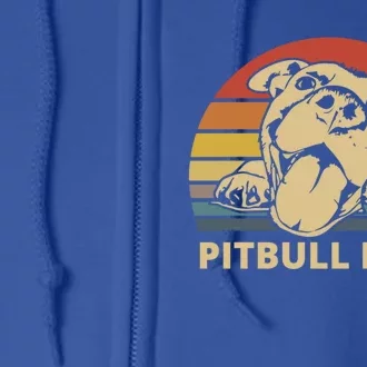 Pitbull Mom Design For Pitbull And Pibble Moms Gift Full Zip Hoodie