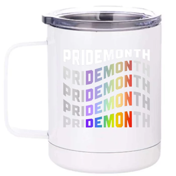 Pride Month Demon Front & Back 12oz Stainless Steel Tumbler Cup