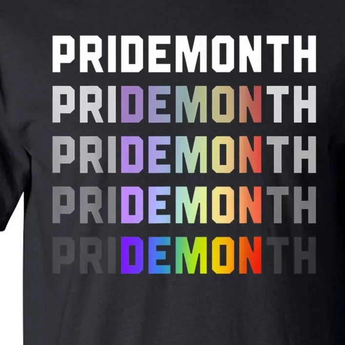 Pride Month Demon Tall T-Shirt