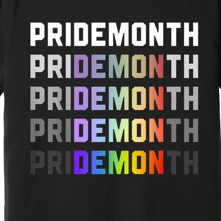 Pride Month Demon Premium T-Shirt