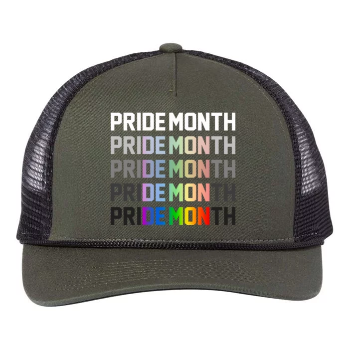 Pride Month Demon Retro Rope Trucker Hat Cap