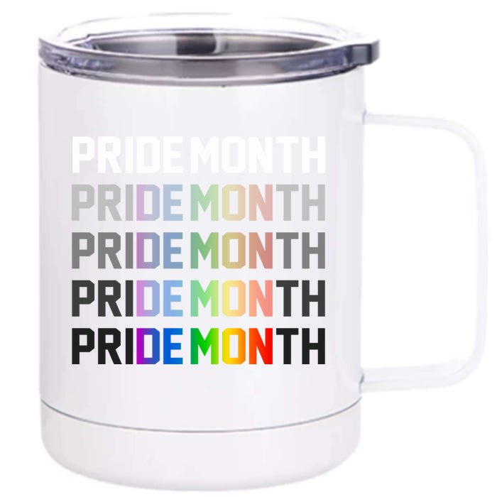 Pride Month Demon Front & Back 12oz Stainless Steel Tumbler Cup