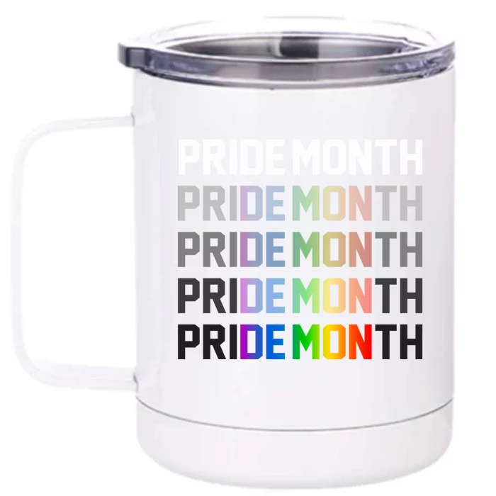 Pride Month Demon Front & Back 12oz Stainless Steel Tumbler Cup