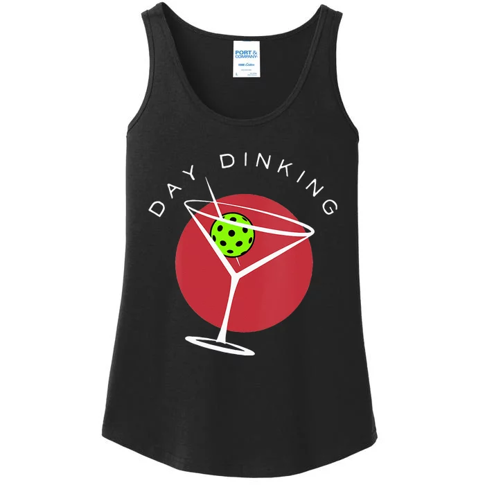 Pickleball Martini Day Drinking Athlete Coach Sports Lover Ladies Essential Tank