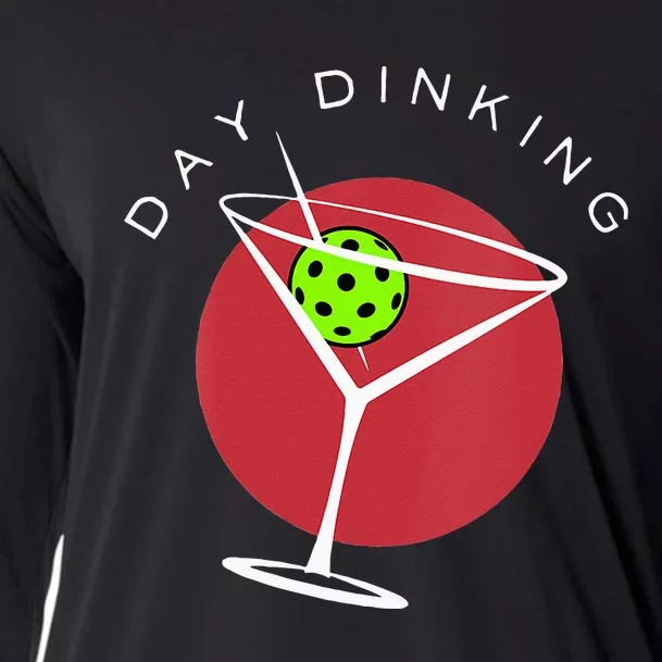 Pickleball Martini Day Drinking Athlete Coach Sports Lover Cooling Performance Long Sleeve Crew