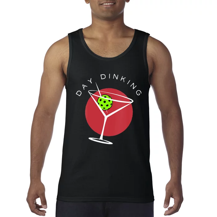 Pickleball Martini Day Drinking Athlete Coach Sports Lover Tank Top