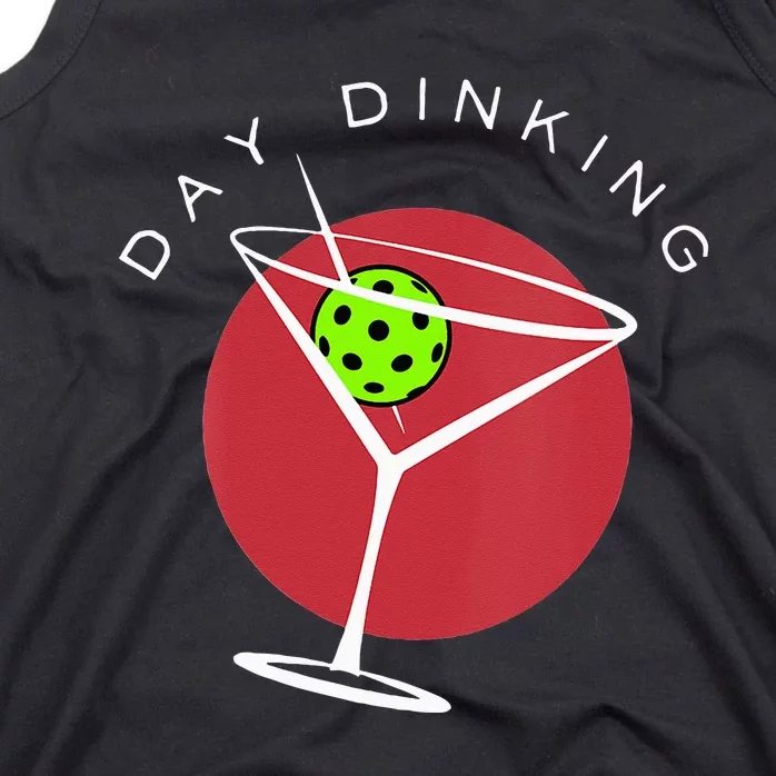 Pickleball Martini Day Drinking Athlete Coach Sports Lover Tank Top