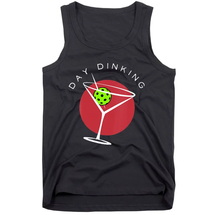 Pickleball Martini Day Drinking Athlete Coach Sports Lover Tank Top