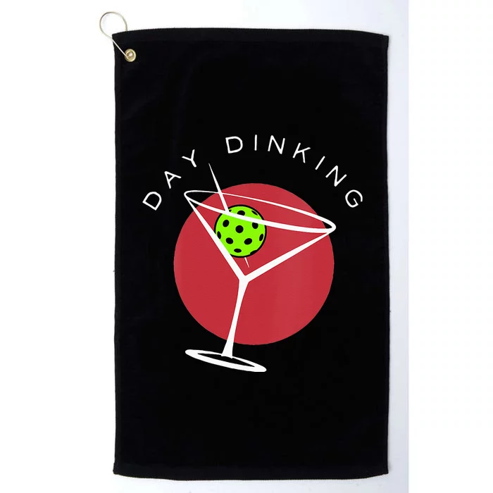 Pickleball Martini Day Drinking Athlete Coach Sports Lover Platinum Collection Golf Towel