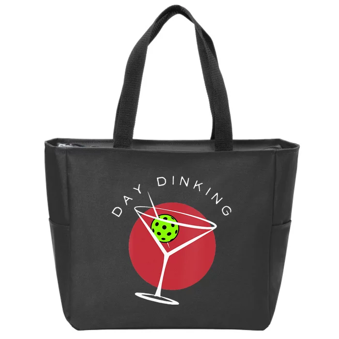 Pickleball Martini Day Drinking Athlete Coach Sports Lover Zip Tote Bag