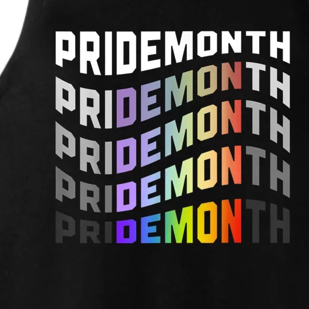 Pride Month Demon Ladies Tri-Blend Wicking Tank