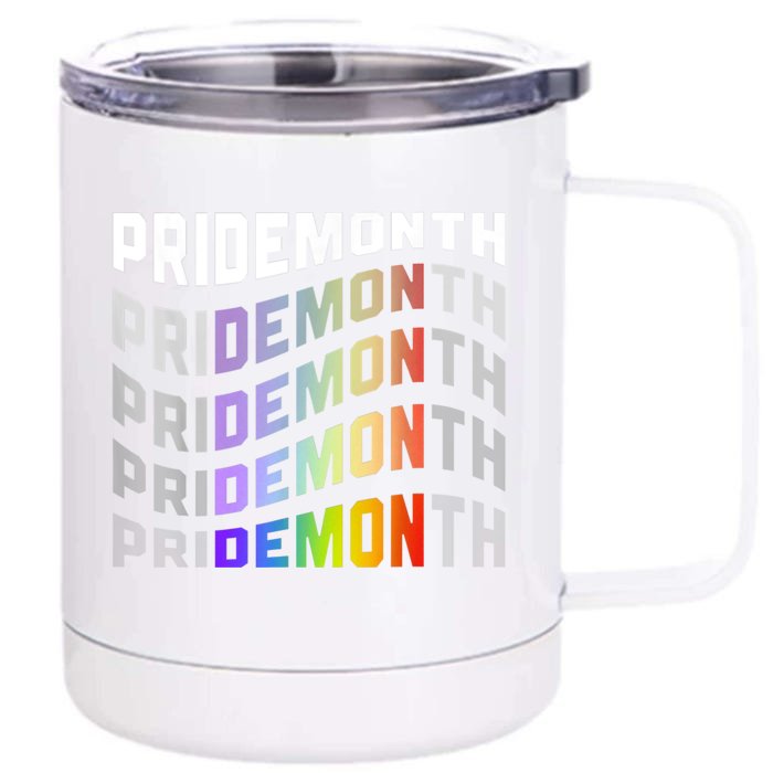 Pride Month Demon Front & Back 12oz Stainless Steel Tumbler Cup