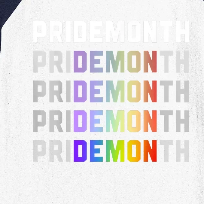 Pride Month Demon Baseball Sleeve Shirt