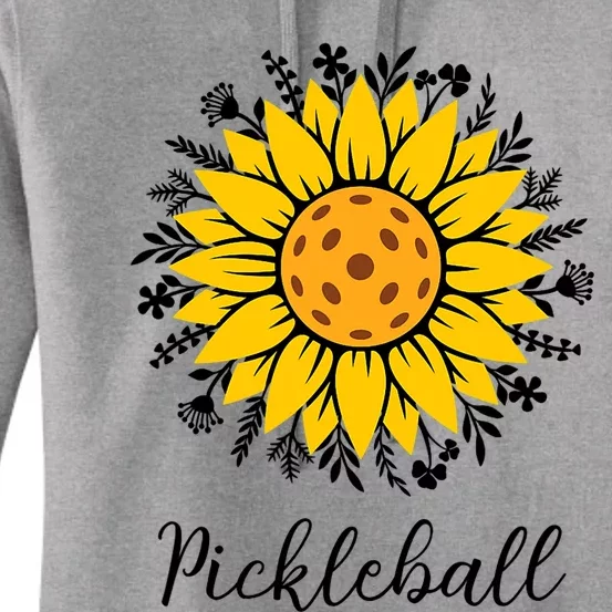 Pickleball Mother's Day Flower Cute Sunflower Women's Pullover Hoodie