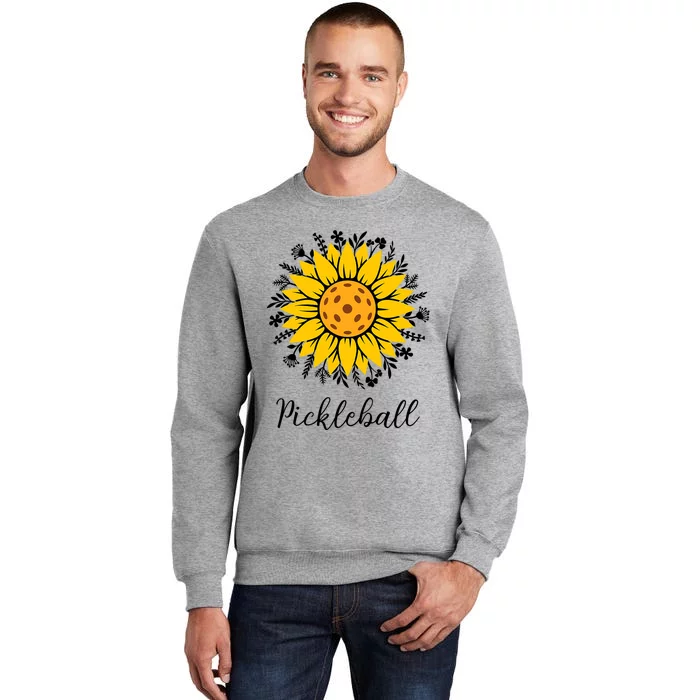 Pickleball Mother's Day Flower Cute Sunflower Tall Sweatshirt