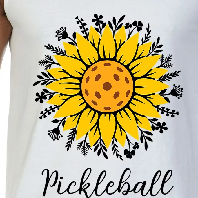 Pickleball Mother's Day Flower Cute Sunflower Comfort Colors® Tank Top