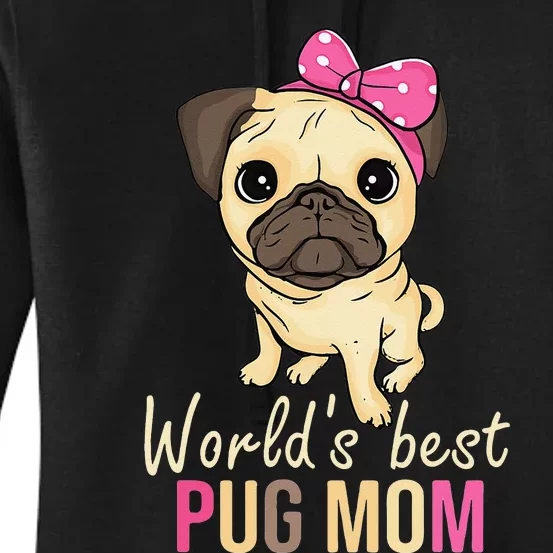 Pug Mom Dog Owner  Mothers Day Dog Pug Women's Pullover Hoodie