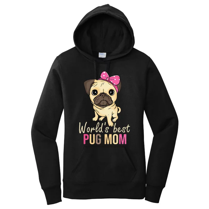 Pug Mom Dog Owner  Mothers Day Dog Pug Women's Pullover Hoodie