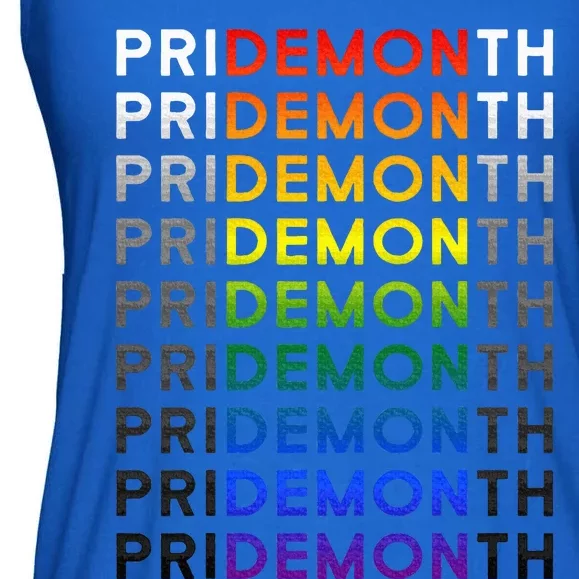 Pride Month Demon Pridemonth Demon Ladies Essential Flowy Tank