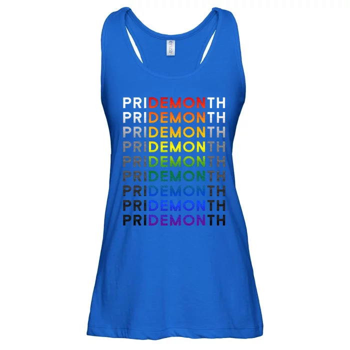 Pride Month Demon Pridemonth Demon Ladies Essential Flowy Tank