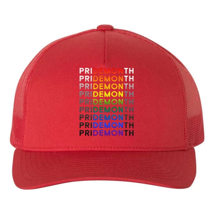 Pride Month Demon Pridemonth Demon Yupoong Adult 5-Panel Trucker Hat