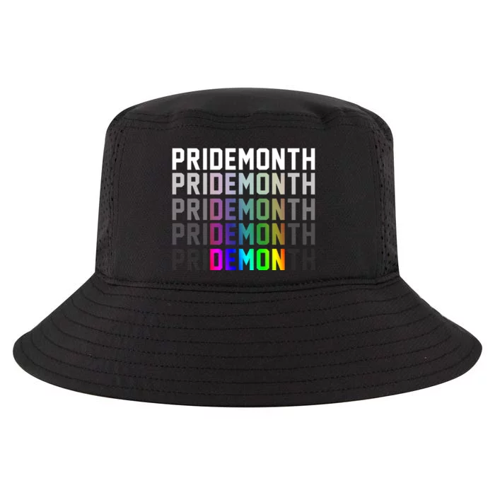 Pride Month Demon Rainbow Cool Comfort Performance Bucket Hat