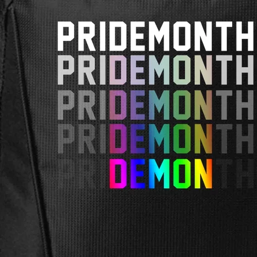 Pride Month Demon Rainbow City Backpack