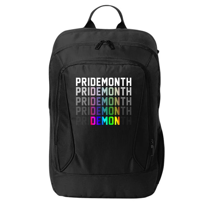 Pride Month Demon Rainbow City Backpack