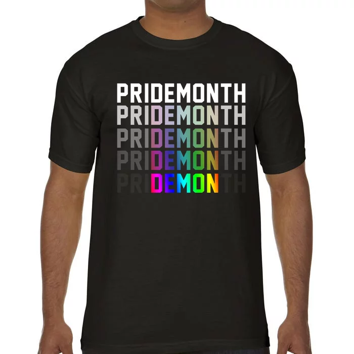 Pride Month Demon Rainbow Comfort Colors T-Shirt